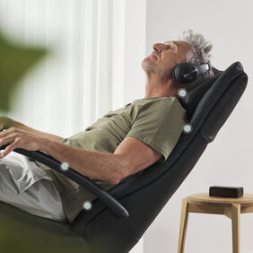 Ergonomische relaxzetel ondersteuning cruciale punten