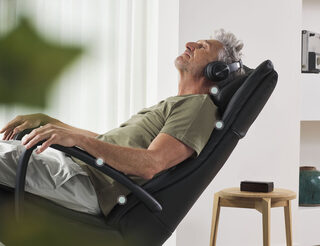 Ergonomische relaxzetel ondersteuning cruciale punten