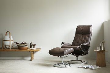 Fauteuil stressless cuir marron