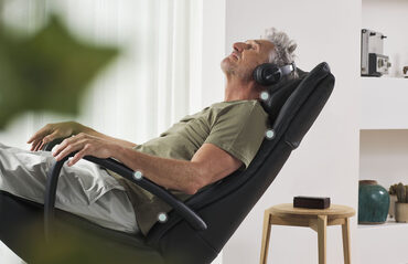 Ergonomische relaxzetel ondersteuning cruciale punten