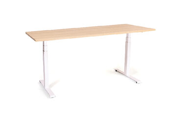 bureau assis debout structure en T