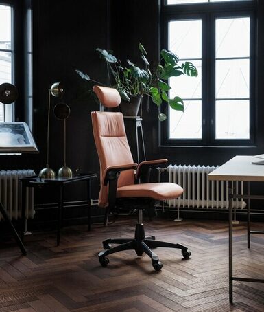 Chaise de bureau en cuir facile dentretien