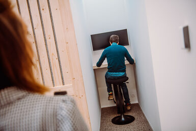 Bureau vélo post de travail individuel